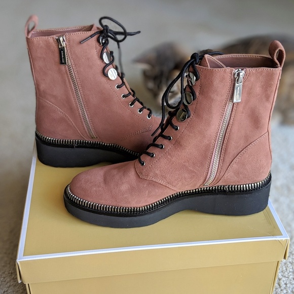 tavie suede combat boot